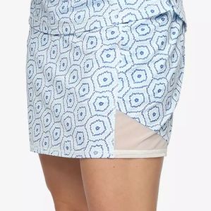 Belyn Key Mesh Panel Glacier Burst 16.5" Skort